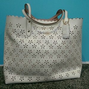 Authentic Coach City Laser Cut Tote NWT